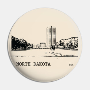 North Dakota State USA Pin