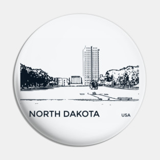 North Dakota State USA Pin