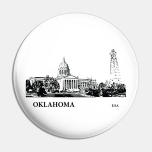 Oklahoma State USA Pin