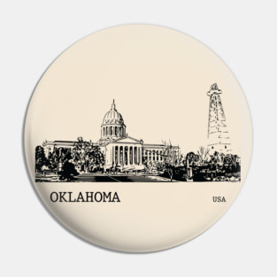 Oklahoma State USA Pin