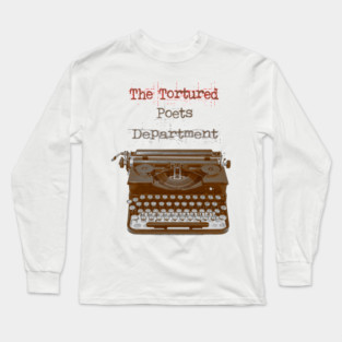 The Tortured Poets Department (old typewriter style) Long Sleeve T-Shirt