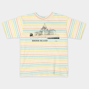 Rhode Island State USA Kids T-Shirt