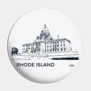 Rhode Island State USA Pin