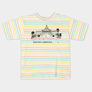 South Carolina State USA Kids T-Shirt