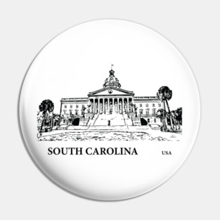South Carolina State USA Pin