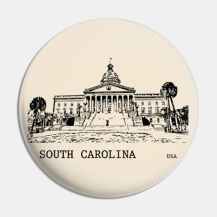 South Carolina State USA Pin