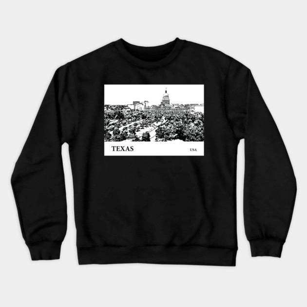 Texas State USA Crewneck Sweatshirt by Lakeric