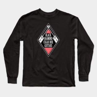 Black Diamond Cigar Box Guitars Australia Long Sleeve T-Shirt