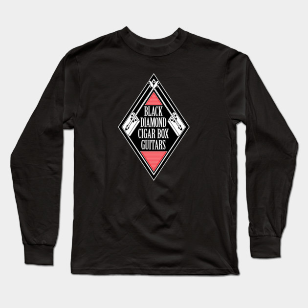 Black Diamond Cigar Box Guitars Australia Long Sleeve T-Shirt by Timeless Chaos