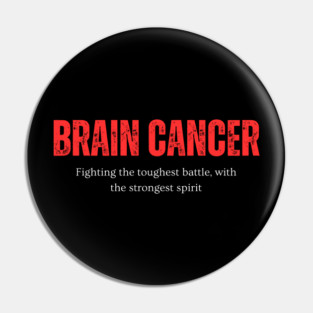 Brain Cancer Tee Pin