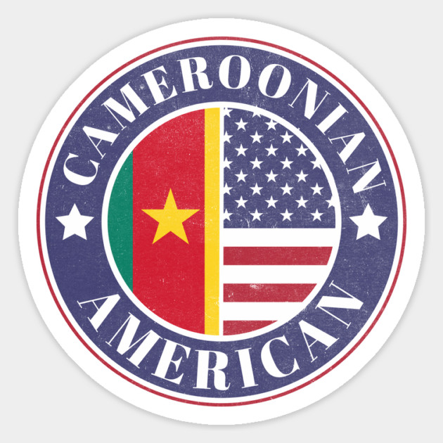 Proud Cameroonian-American Badge - Cameroon Flag Magnet by Yesteeyear
