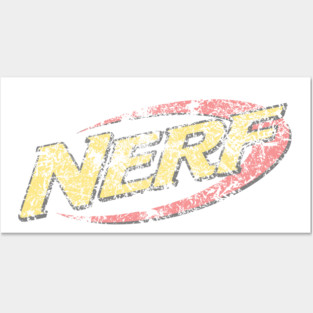 Nerf Logo (extremely worn and faded) Posters and Art