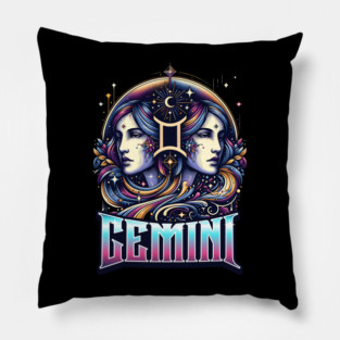 Gemini Zodiac Pillow