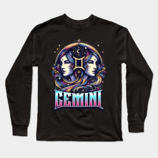 Gemini Zodiac Long Sleeve T-Shirt