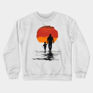 Father and Son- Fathers Day Gift Crewneck Sweatshirt