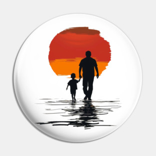 Father and Son- Fathers Day Gift Pin