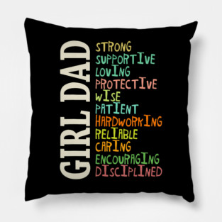 Girl Dad Pillow