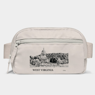 West Virginia State USA Bag