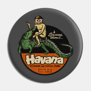 Vintage Monkey Gator Cuban Dive Pin