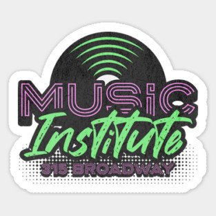 Detroit Techno - Music Institute 315 Broadway Detroit Michigan 80s Magnet