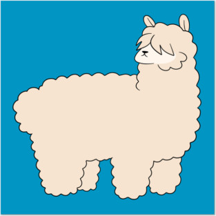 Fluffy Alpaca Posters and Art
