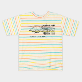 North Carolina USA Kids T-Shirt
