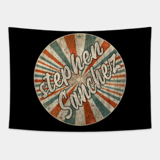 Retro Circle Stephen Sanchez Tapestry