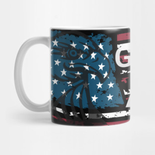 God Bless American Bald Eagle 4th of July Mug