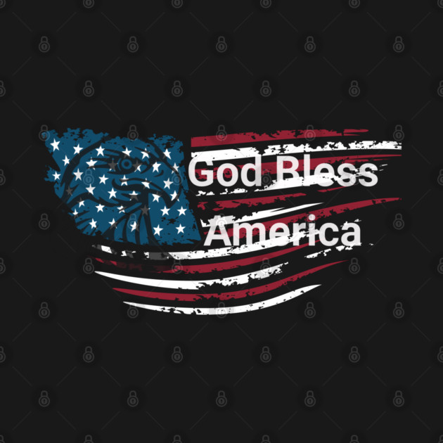 God Bless American Bald Eagle 4th of July by BirdsnStuff