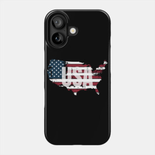 United States Red, White and Blue USA Phone Case
