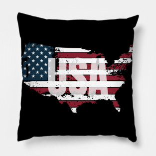 United States Red, White and Blue USA Pillow