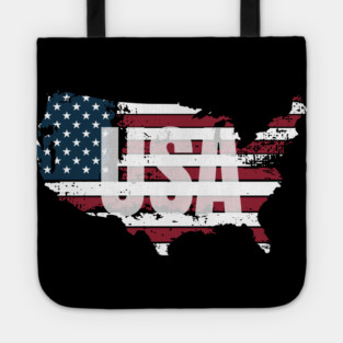 United States Red, White and Blue USA Tote