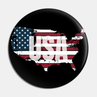 United States Red, White and Blue USA Pin