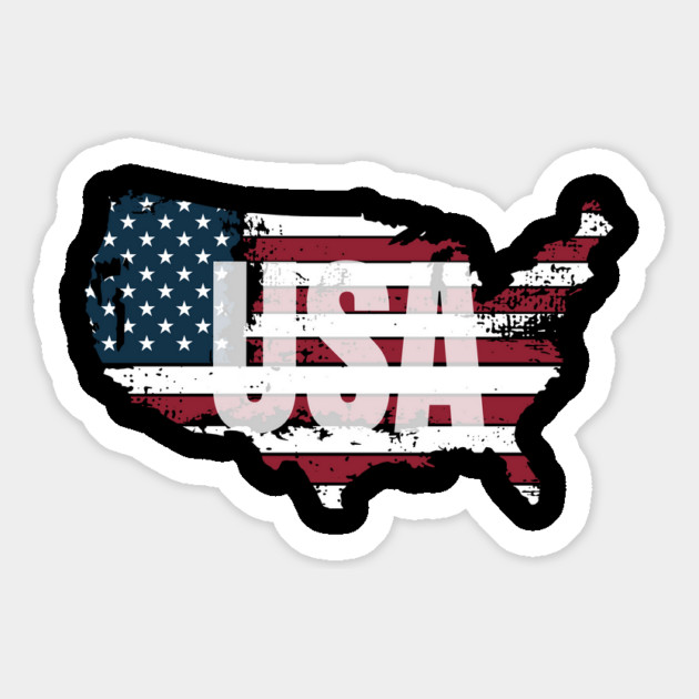 United States Red, White and Blue USA Magnet by BirdsnStuff