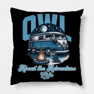 Owl about the Adventure Life Pillow