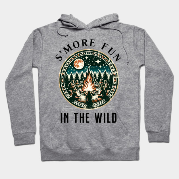 S'More Fun in the Wild Summer text design Hoodie by BirdsnStuff