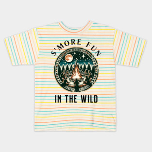 S'More Fun in the Wild Summer text design Kids T-Shirt