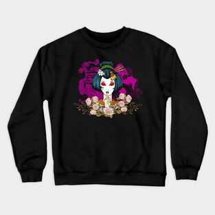 Geisha traditional Japanese arts Crewneck Sweatshirt