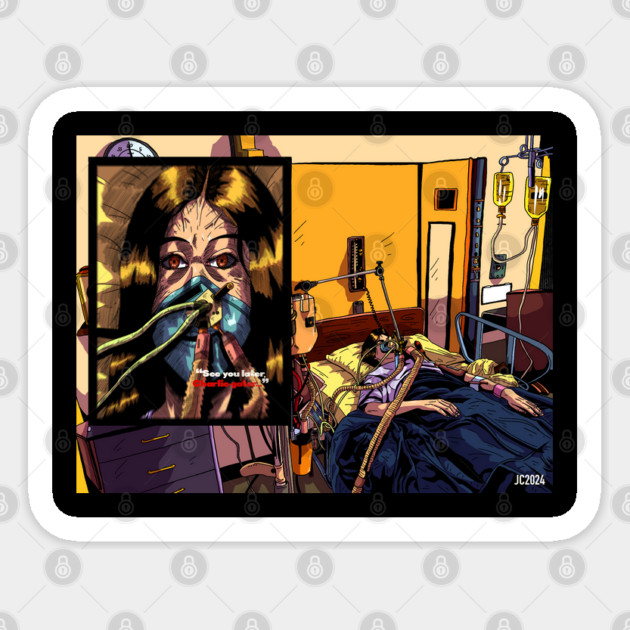 Psychic Teenage Bloodbath "See Ya Later Charlie-Gator" Susan Ward illustration (digital) Sticker by StagArtStudios