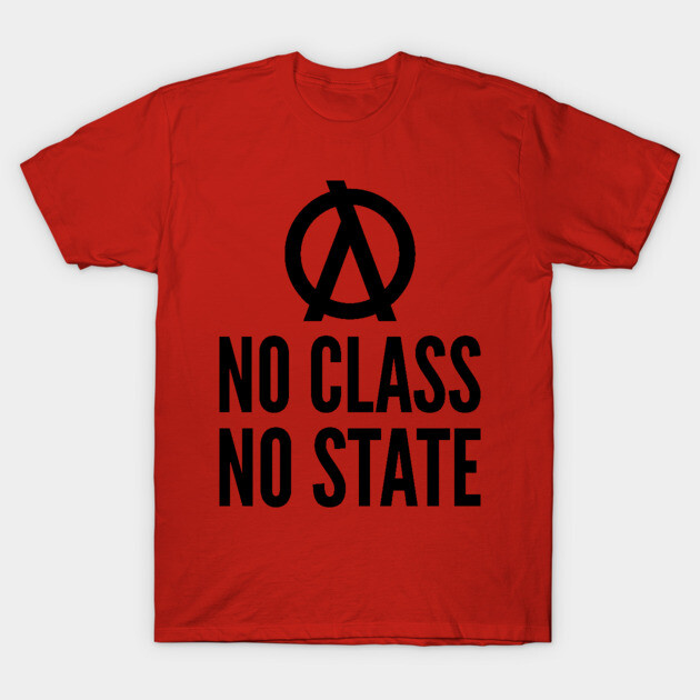 No Class No State Functional Programmer Black Text Design T-Shirt by geeksta