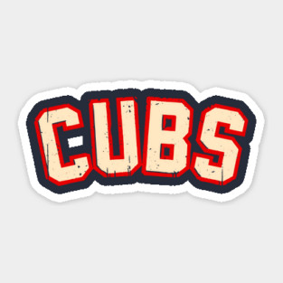 Vintage CUBS letters Sticker