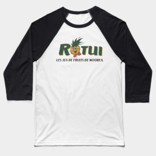 Rotui Les Jus de Fruits de Moorea Tahiti French Polynesia Baseball T-Shirt