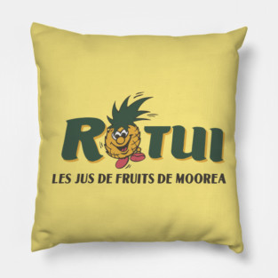 Rotui Les Jus de Fruits de Moorea Tahiti French Polynesia Pillow