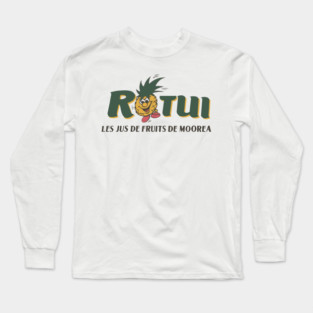 Rotui Les Jus de Fruits de Moorea Tahiti French Polynesia Long Sleeve T-Shirt