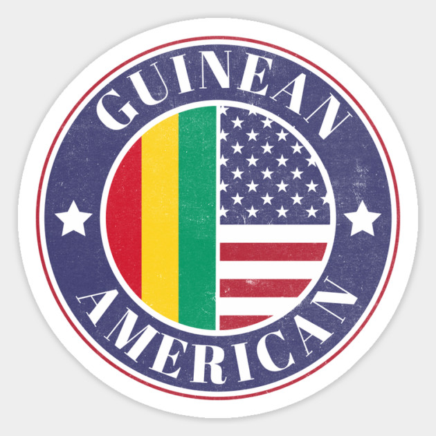 Proud Guinean-American Badge - Guinea Flag Magnet by Yesteeyear