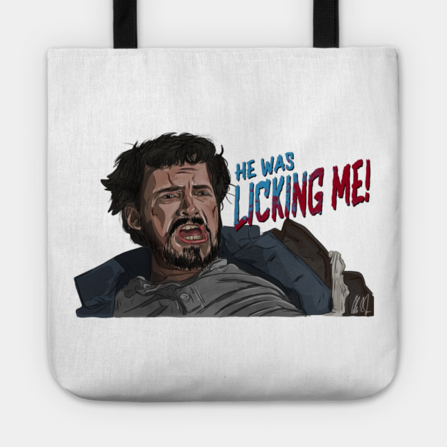 Ravenous: He Was Licking Me Tote by 51Deesigns
