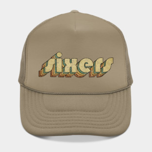 Sixers // Vintage Rainbow Typography Style // 70s Hat