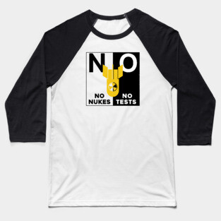 No Nukes Baseball T-Shirt