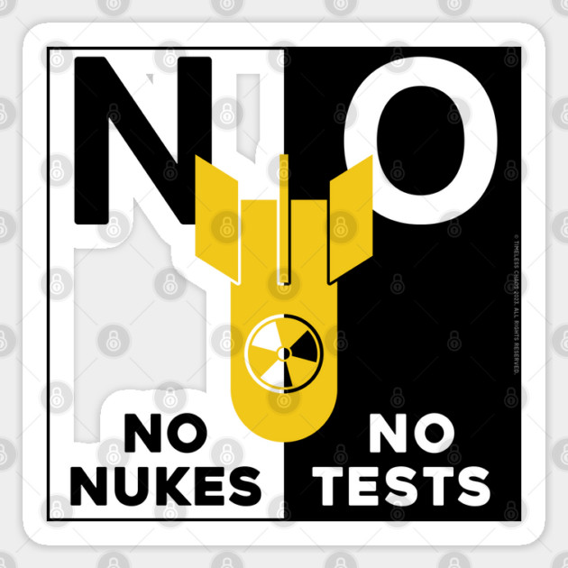 No Nukes Sticker by Timeless Chaos
