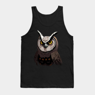 Owl Art Tank Top